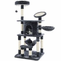 FEANDREA Cat Tree Multi-level Cat Play House Sisal Scratching Pad and Posts PCT25G