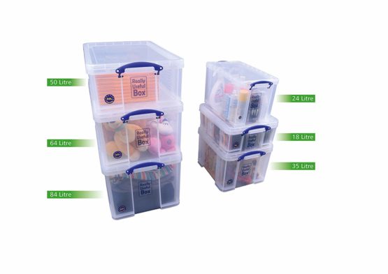 Really Useful Box 50 Litre Clear - Image 4