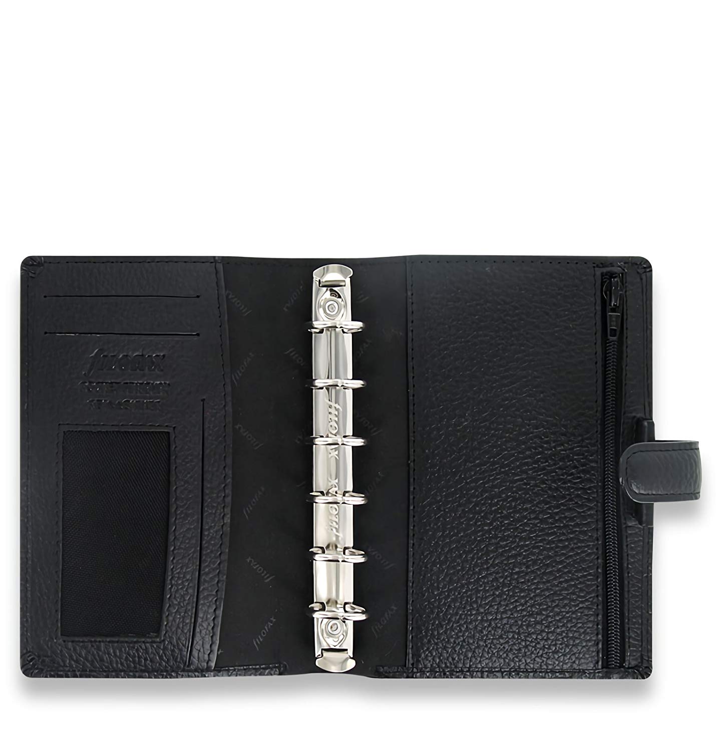 Filofax Pocket Finsbury Black organiser, 14.5 cm x 11.5 cm - Image 3