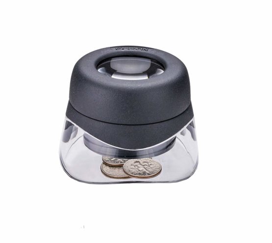 Carson Versaloupe 10x Focusing Loupe Magnifier with Transparent Stand - Image 4