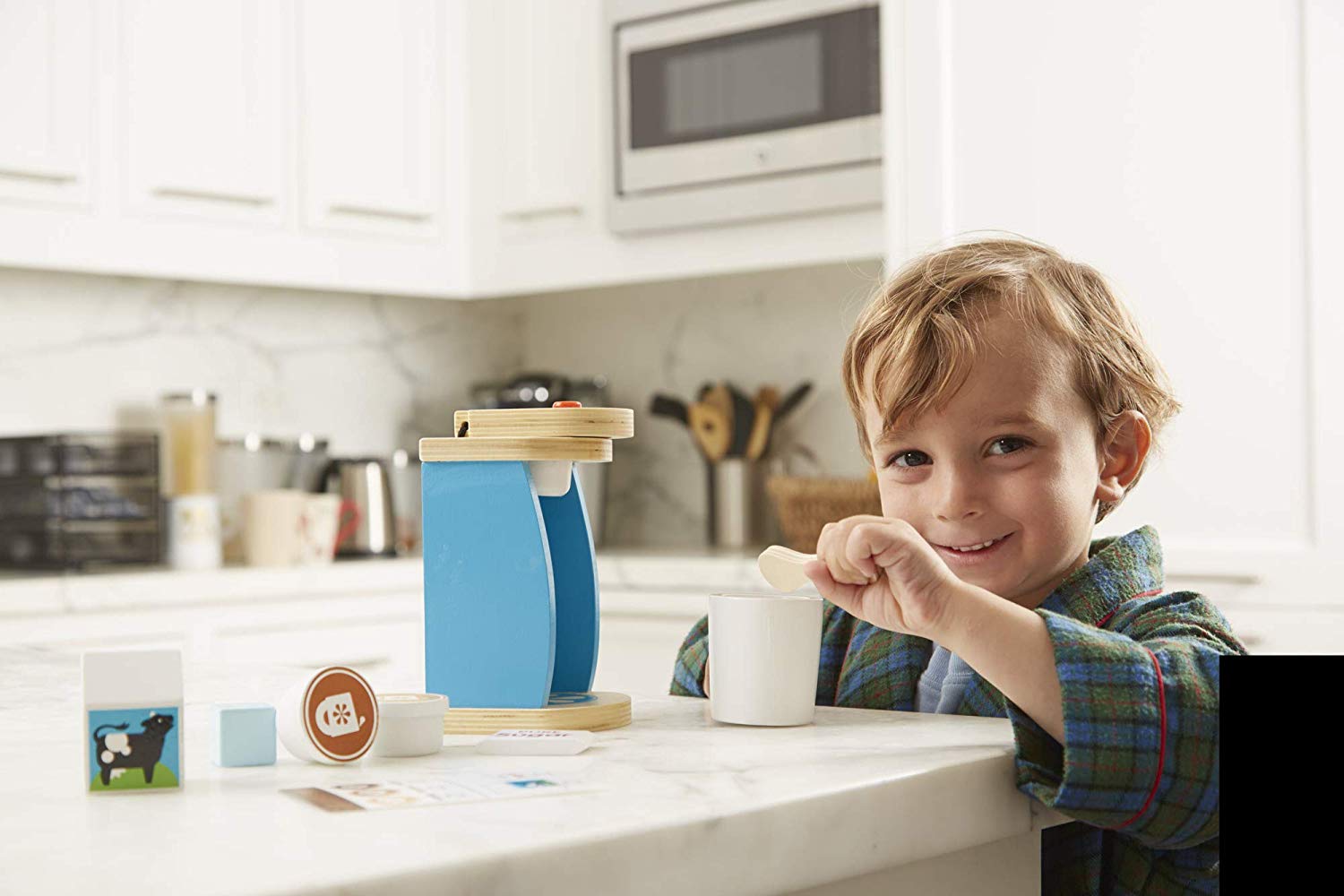 Melissa & Doug Wooden Brew & Serve Coffee Set Pretend Play Play