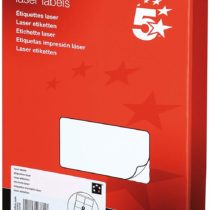 5 Star Addressing Labels Laser 8 per Sheet 99.1x67.7mm White [2000 Labels]
