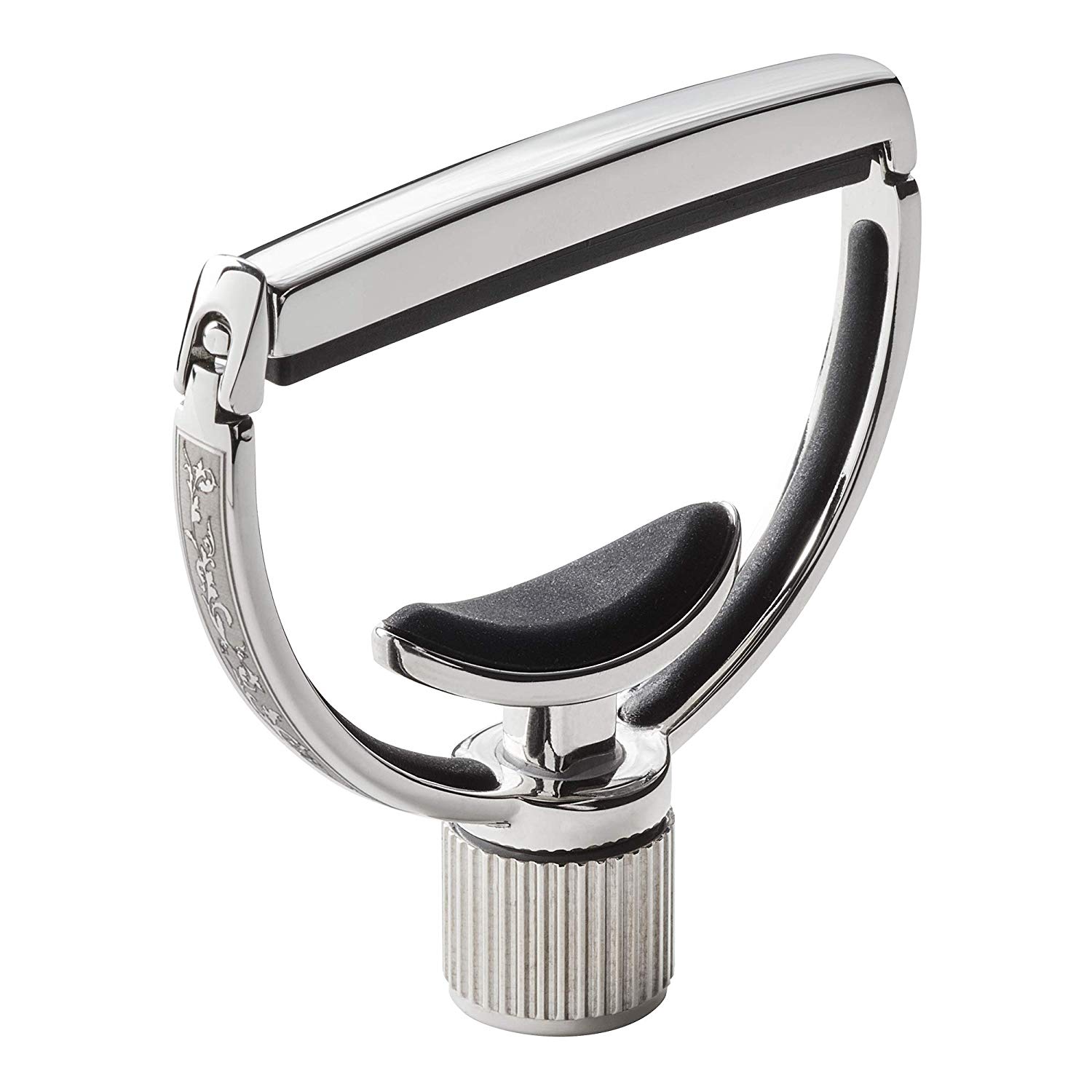 G7th G7HGS2 Heritage Capo Guitar Std 2 Acanthus, Silver (Partial Acanthus engraving)