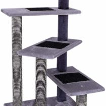 dibea Cat Tree Activity Centre Scratching Post, 100 cm, Grey/Light Grey