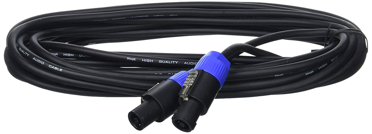 Stagg SSP10SS15 Pro-Series 10m SPK to SPK Speaker Cable - Black