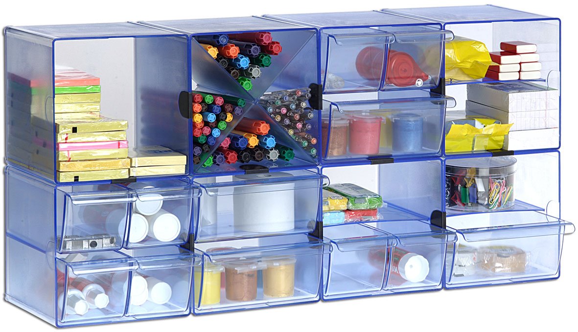 File 2000 6705 AZTP - Cube with Dividing Tray, Blue, Units Contained: 1 - Image 3