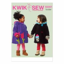 Kwik Sew Patterns K4067 OS Sizes T1-T2-T3-T4 Toddlers Coat