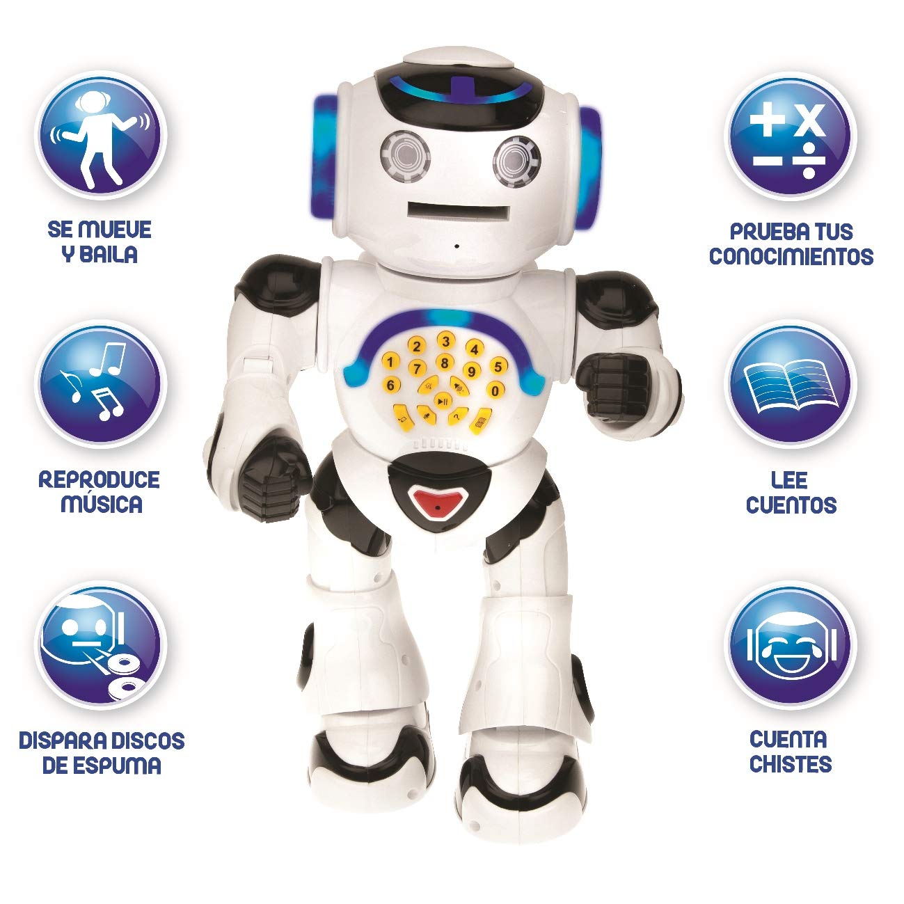 LEXIBOOK Powerman-Educational Robot for Learning Play White (Rob50ES) Spanish version, Sin tañosllaños - Image 2