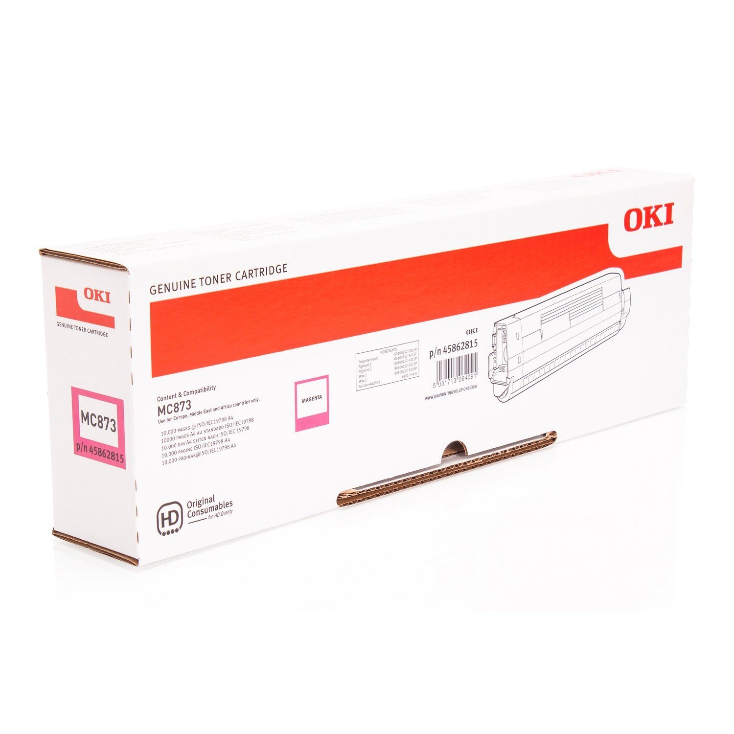 OKI Toner Cartridge for MC873 - Magenta - Image 2