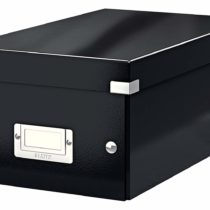 Leitz DVD Storage Box, Black, Click and Store Range, 60420095