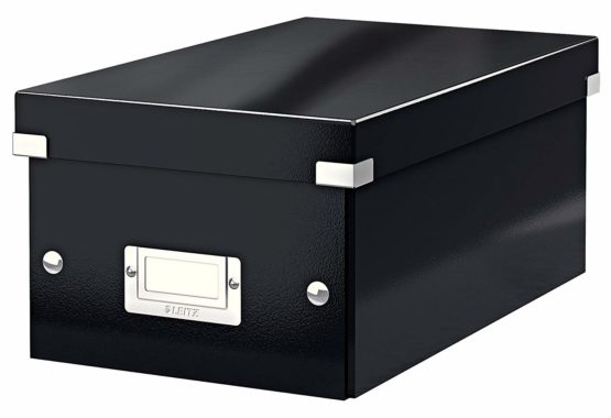 Leitz DVD Storage Box, Black, Click and Store Range, 60420095