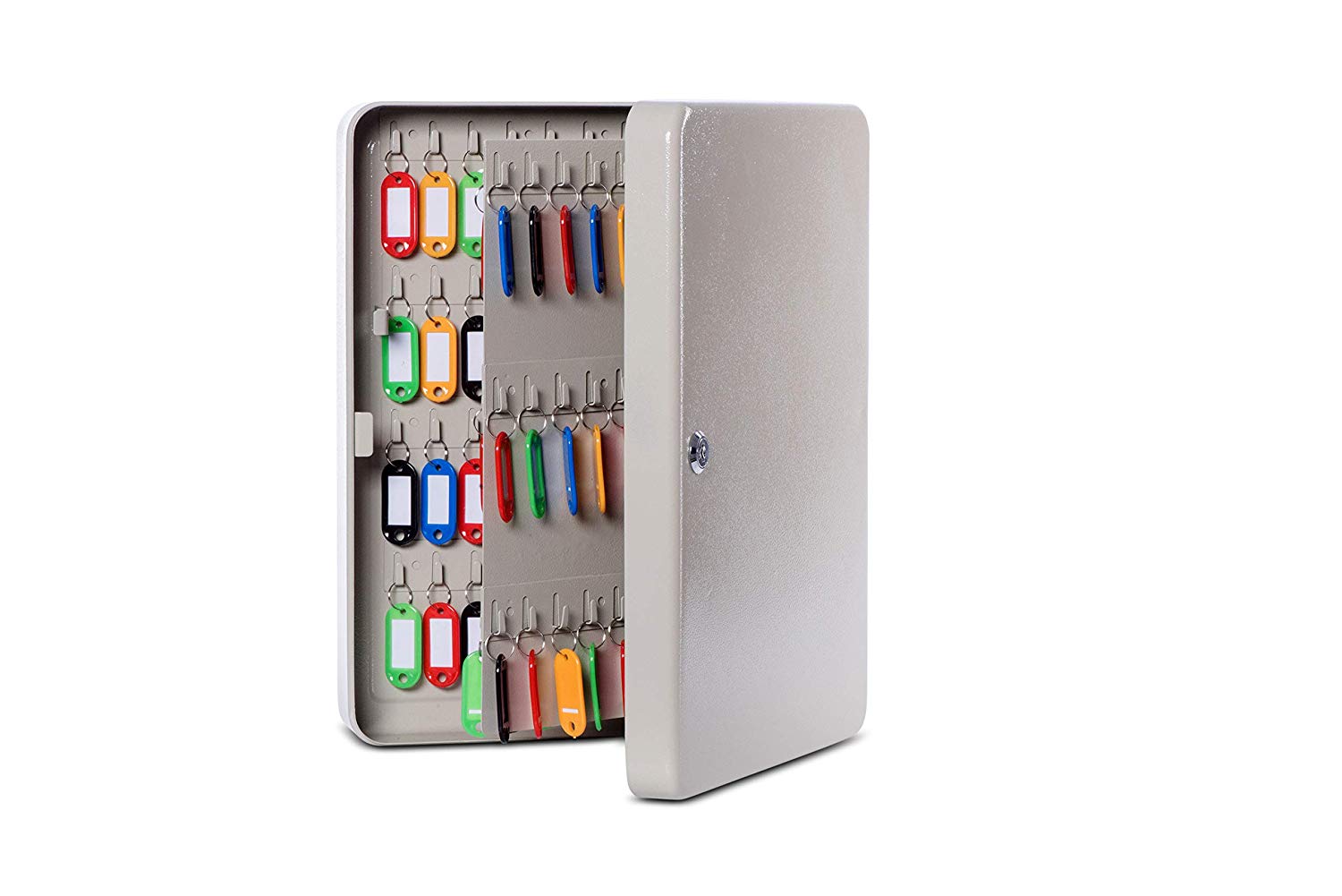MAUL Wall Mounted Key Cabinet, 140 Keys, 37x28,5x8cm, Grey, 37 x 28.5 x 8 cm - Image 4