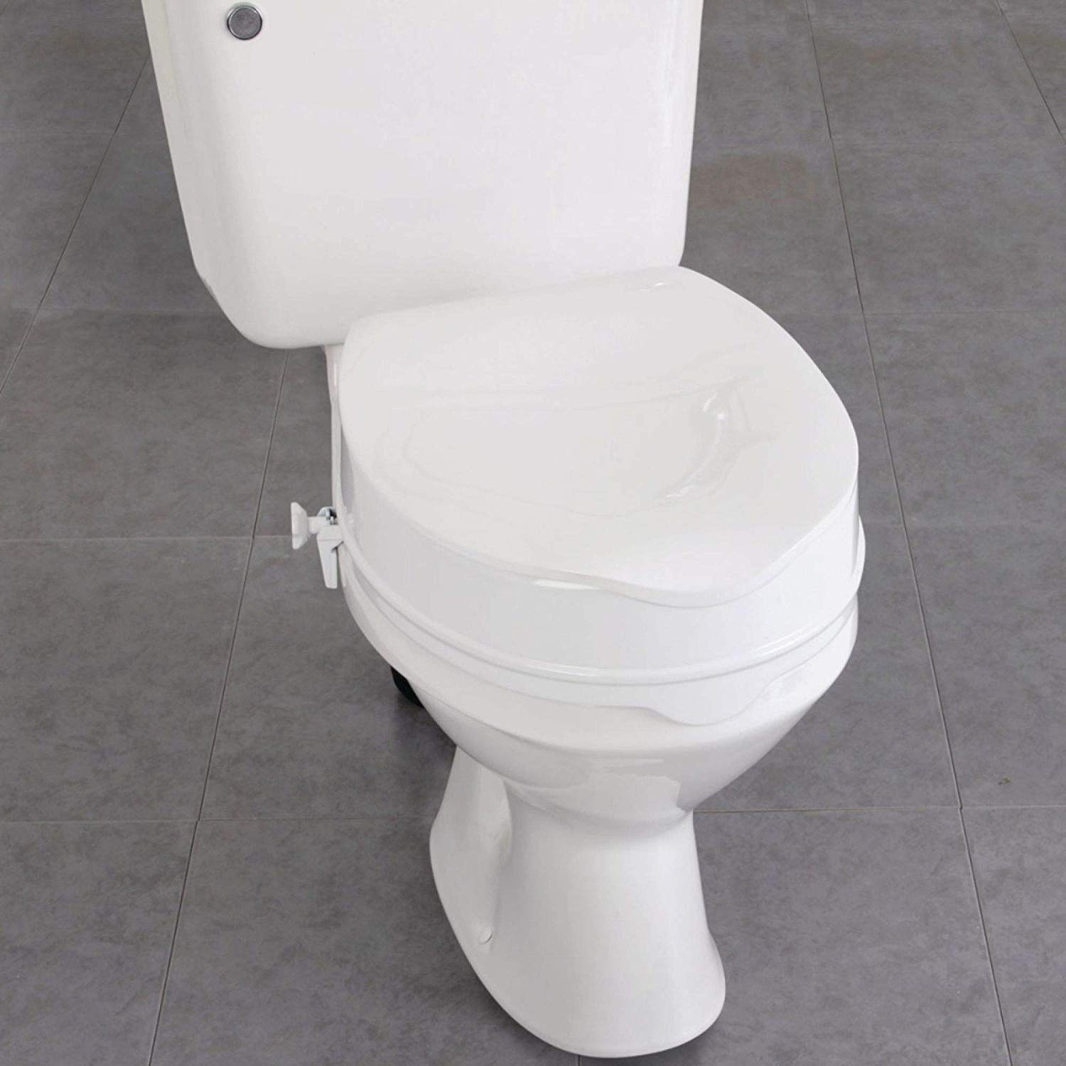 Homecraft Savanah Raised Toilet Seat 4" with Lid - Image 3