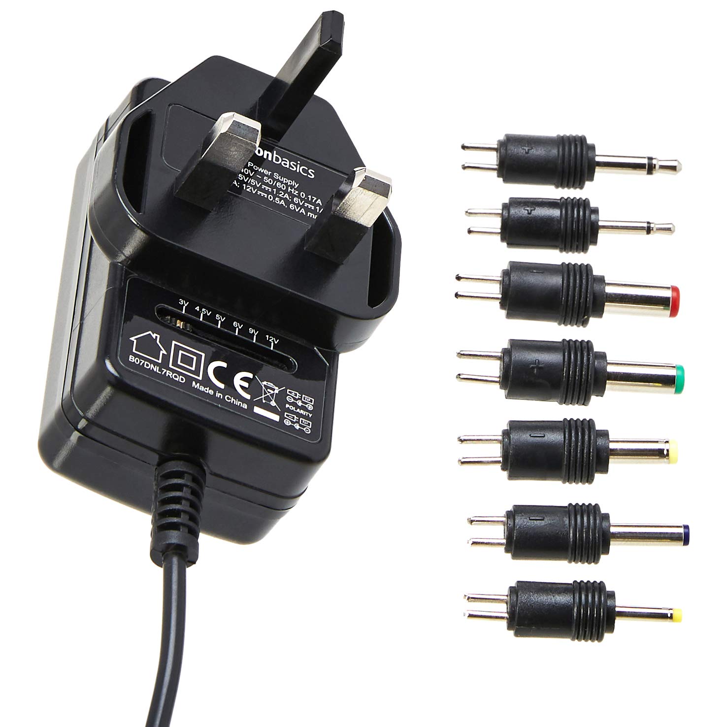 Amazon Basics Universal DC Power Supply with 7 detachable tips, 312V