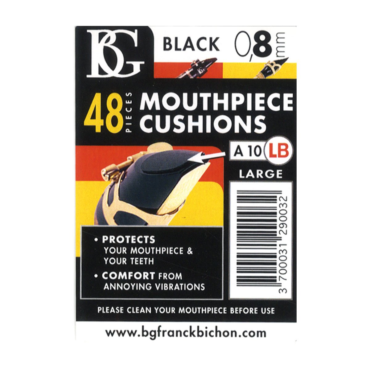 BG France A10LB, Black, Large 0,8mm (48 pack) - Image 2