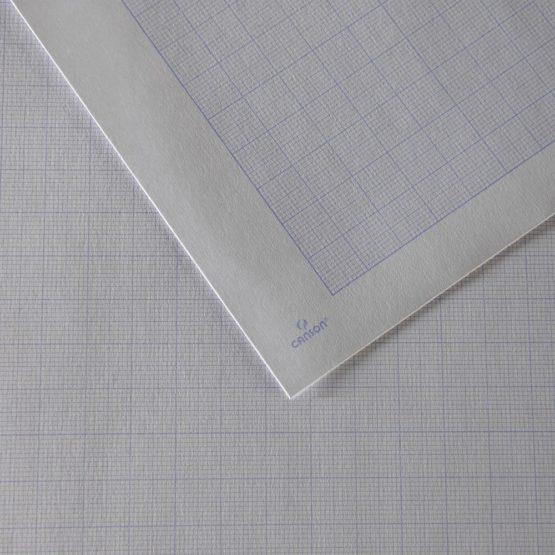 Canson A4 90 GSM Short Side Glued Pad Blue Print Millimetre Drawing Paper (Pack of 50 Sheets) - Image 2