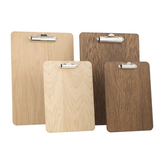 Chalkboards UK Clipboard, Wood, Dark Oak, 240 mm x 340 mm - Image 3