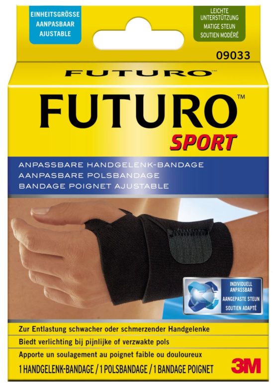 Futuro Sport FUT09033 Wrist Brace Can Be Worn on Either Side One Size Fits All