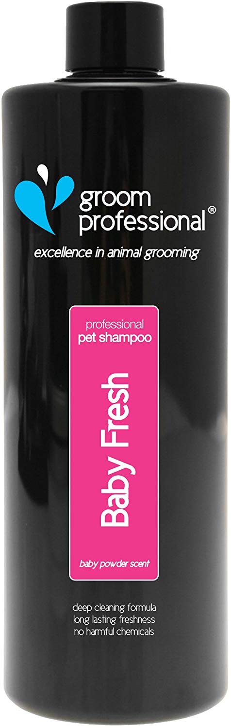GROOM PROFESSIONAL Baby Fresh Dog Shampoo, Soothing Baby Powder Dog Shampoo, Gentle for Sensitive or Itchy Skin