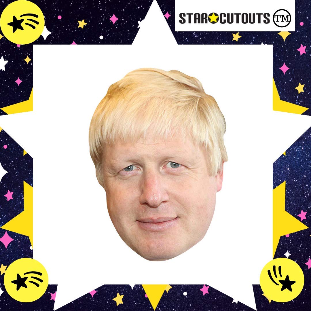 Star Cutouts SM346 Boris Johnson Cardboard Face Mask - Political Costume Fancy Dress, Regular - Image 2