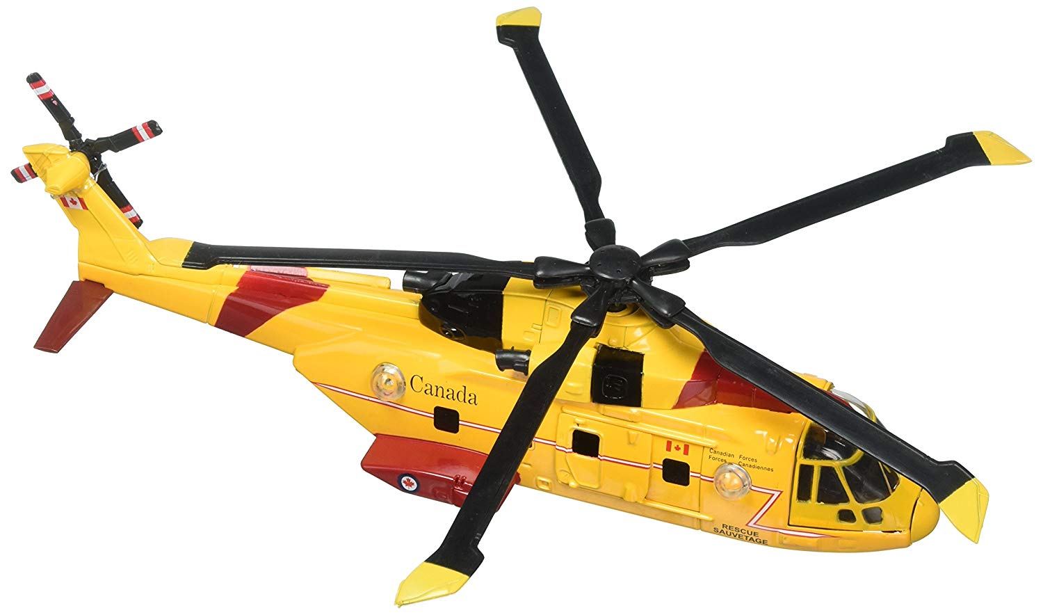 NewRay 25513 "Agusta EH 101" Model Helicopter, Yellow,red, Large