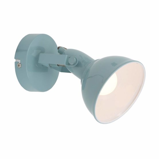 Briloner Leuchten - Wall Light with Rotating and Pivoting Spotlight in Retro / Vintage Design / Socket E14 Max. 40 Watt, Metal, Dimensions: 15.6 x 10 cm, Colour: Mint White - Image 3