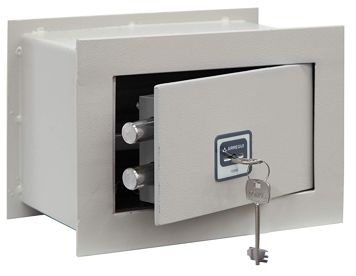 Domus BC/0 Wall Safe with Lock, Light Grey, Bright Grey (Ral 7035), 18 x 26 x 15 cm