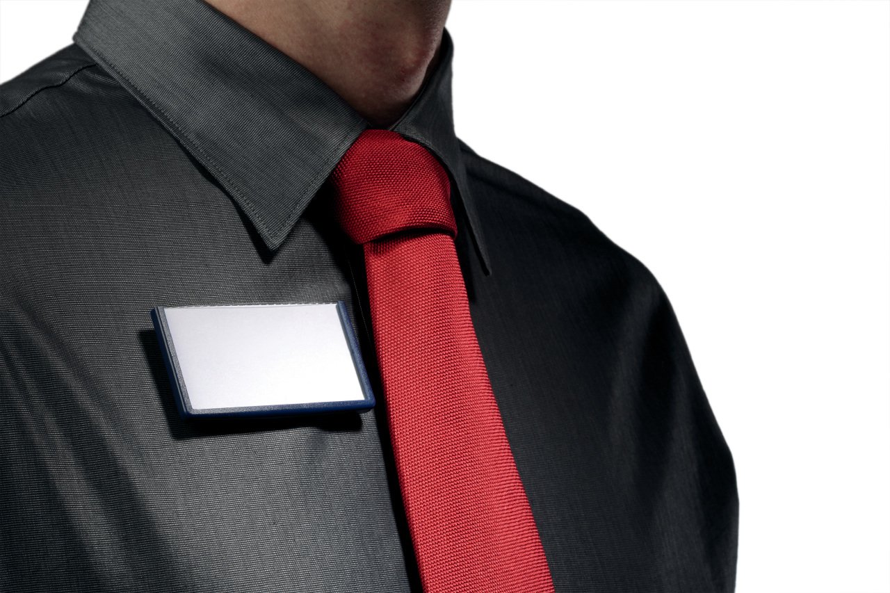 Durable 850201 Name Badge Frame with Magnet 30 x 60 mm - Black (Pack of 25) - Image 2
