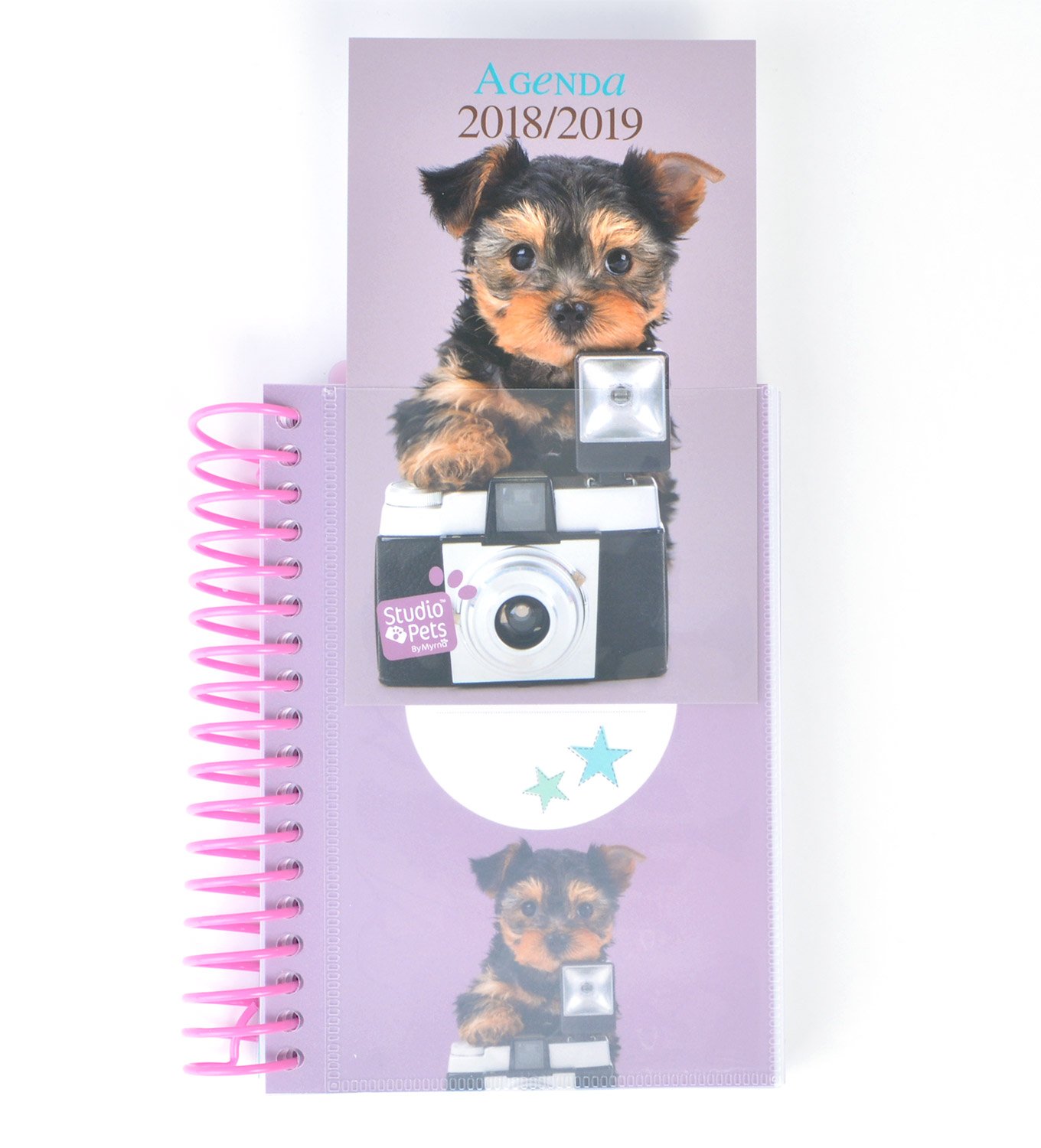 Grupo Erik editores Studio Pets - School Agenda with Spiral in Spanish with Dog Design, 11.4 x 16 cm - Image 2
