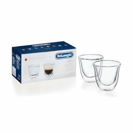 Delonghi 5513214591 Espresso Thermo Glasses - Pack of 2 - Image 3