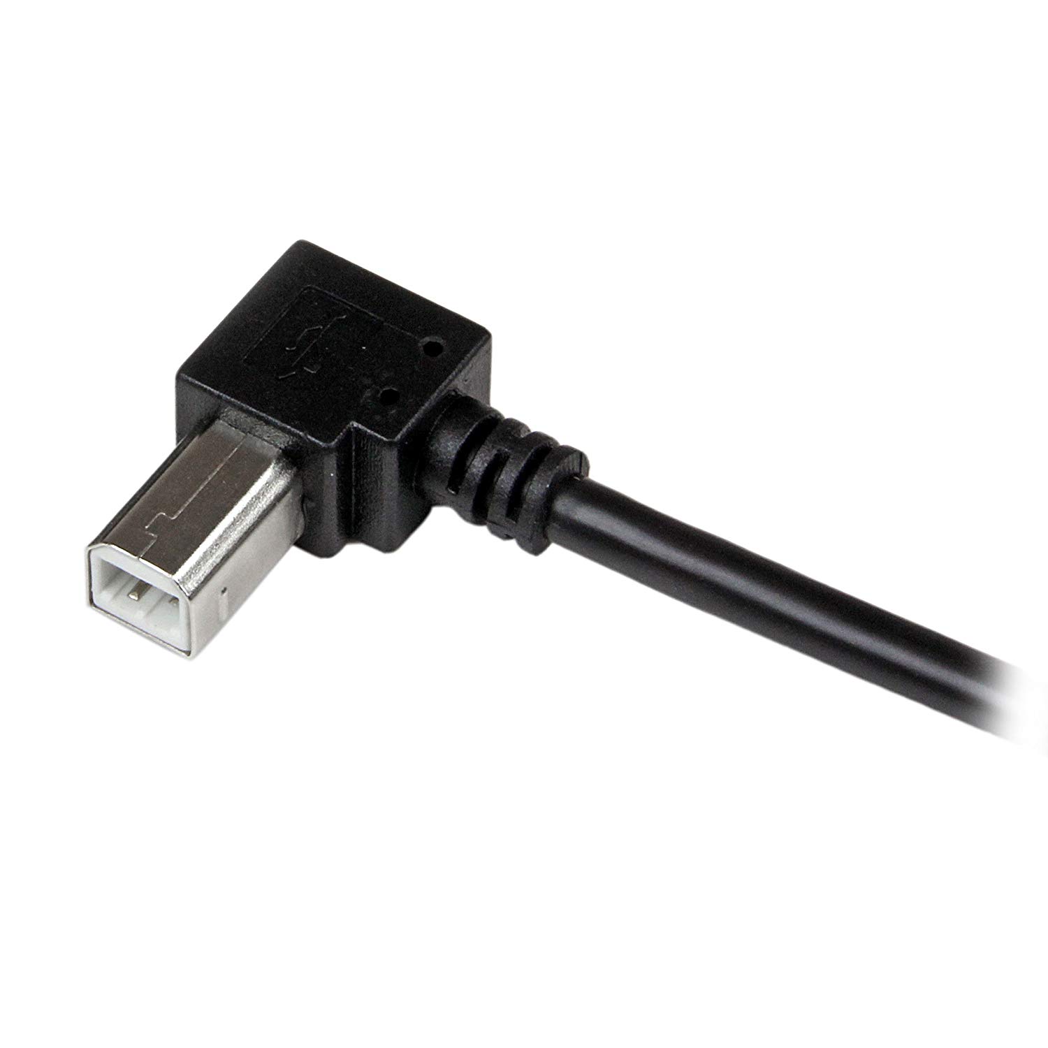 StarTech.com 2m USB 2.0 A to Right Angle B Cable - M/M, Black, 6 ft/2 m - Image 4