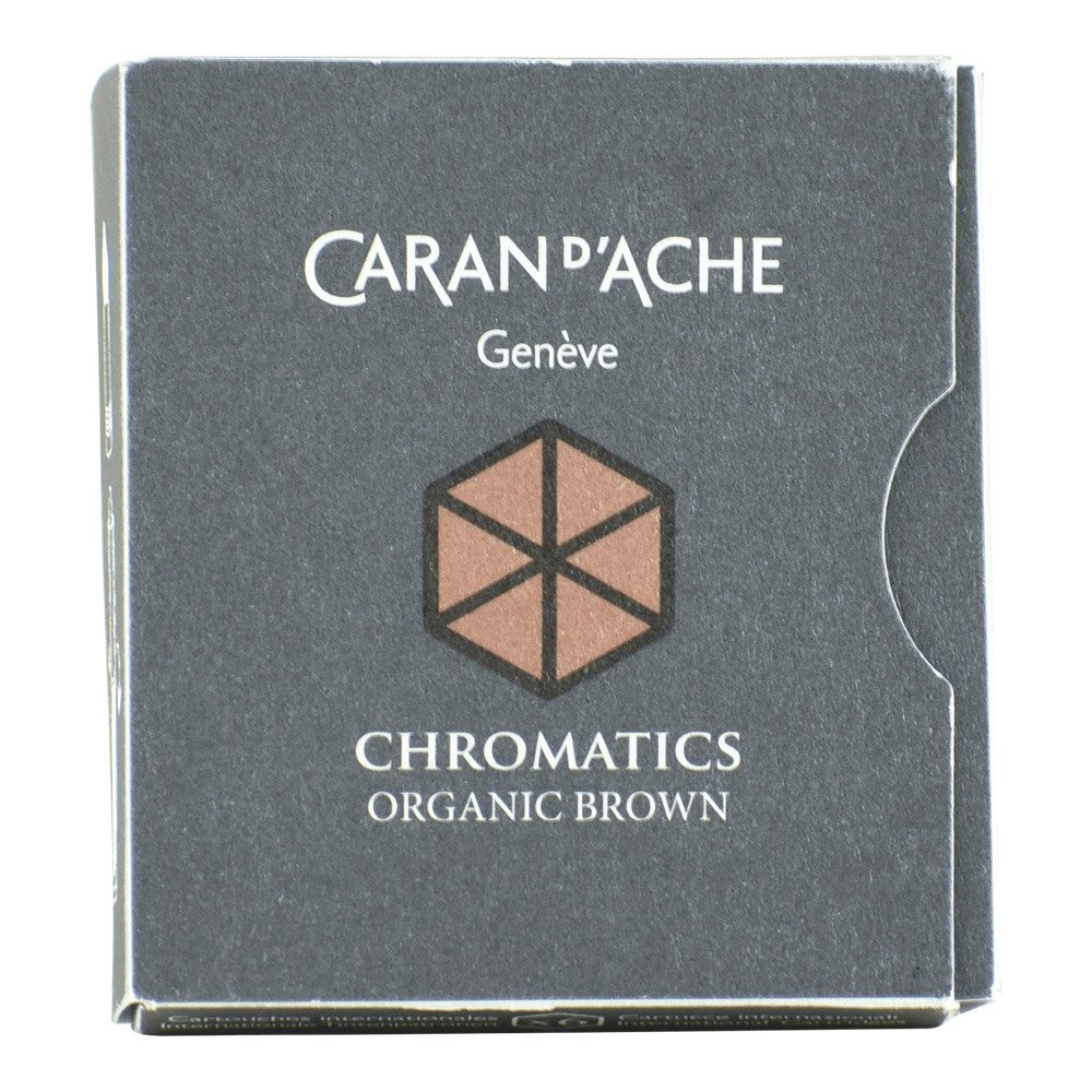Caran d'Ache CD8021.049 Ink Cartridges - Organic Brown (Pack of 6)