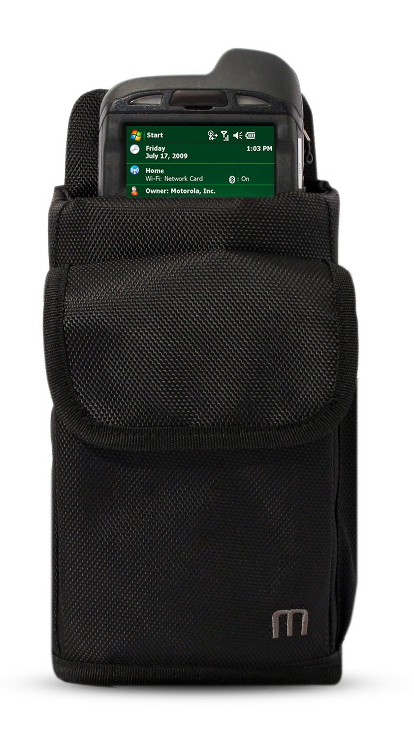 Mobilis Holster for Handheld Mobile Computers & Smartphones with Belt, Hands-Free System, Carrying Case Pouch Device Size L