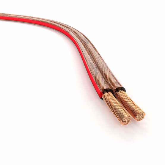 KabelDirekt – Pure Copper Stereo Audio Speaker Wire & Cable – Made in Germany – 2x2.5mm² – 50m – (For Hifi Speakers and Surround Sound Systems, Pure Copper, with polarity markings)