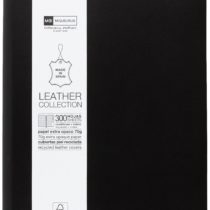 Basicos Mr 10410 – Flexible Skin Notebook 4th 300 Sheets Squared with Index with Rubber, Black
