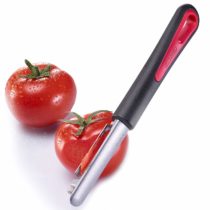 Westmark Fruit Peeler With Serrated Blade, Stainless Steel Blade/Plastic, Tomfix Gallant, Black/Red, 29462270