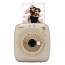 instax 16603206 SQUARE SQ20 Hybrid Instant Camera - Matt Black & 70100147085 SQUARE film, White border, 50 shot pack