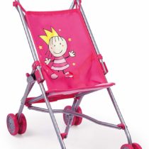Bayer Design 30182AA Dolls Buggy, Umbrella Stroller, Pram for Toddler, Foldable, Double Wheels, Stable, Pink, 1 Count (Pack of 1)