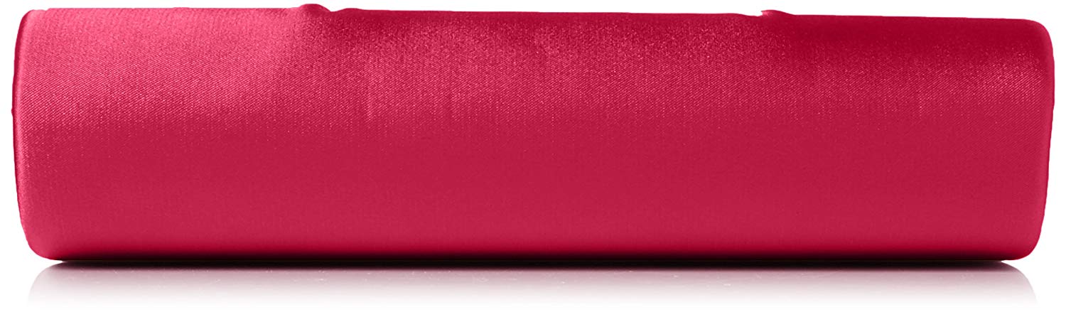 Swanky Swans Womens Mira Satin Classic Frame Bag Clutch Pink (Fuschia) ,5.1x12x20.8 cm (W x H x L) - Image 4