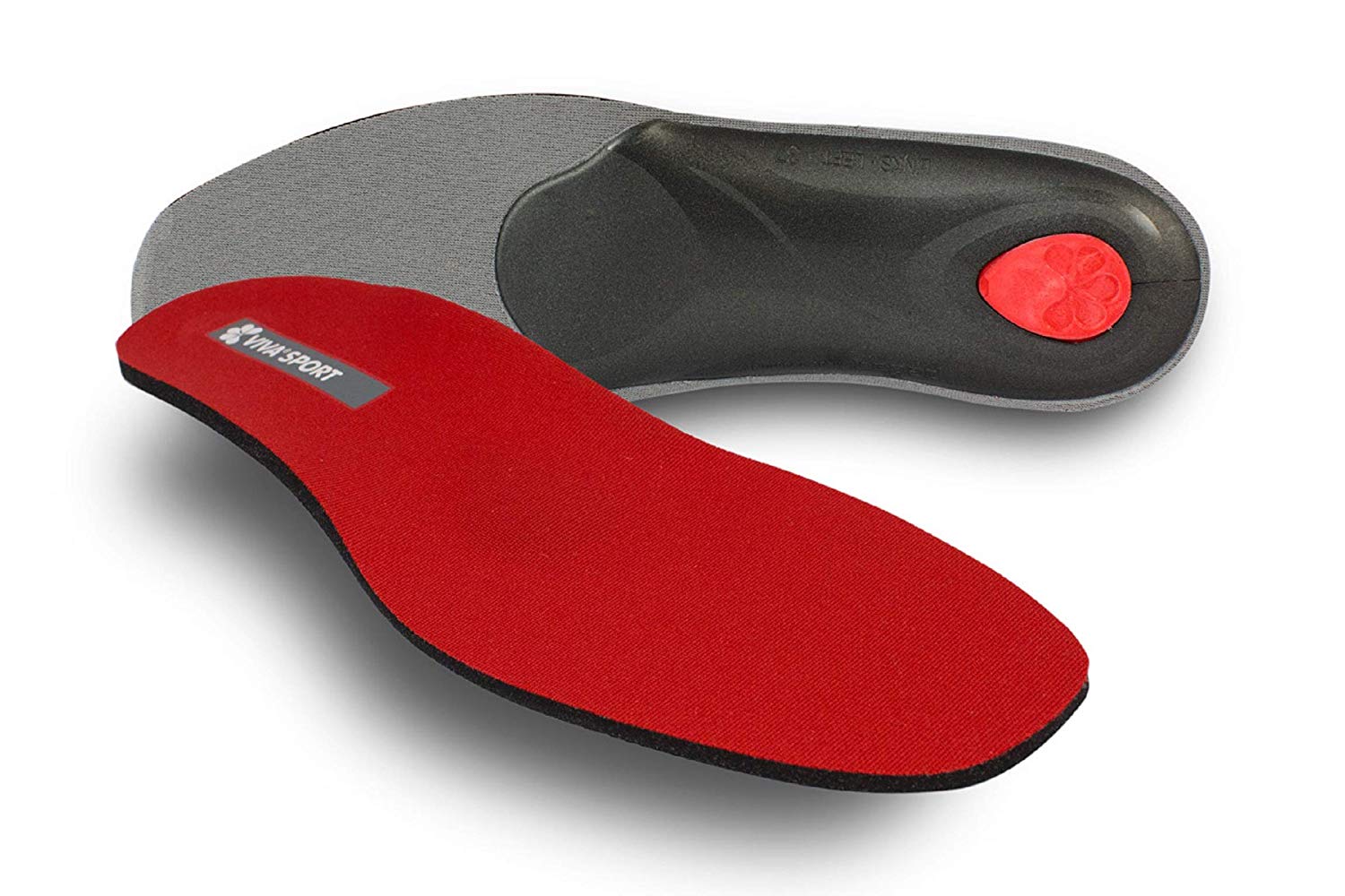 Pedag Unisex-Adult Viva Sport Insole 181 Red 40 EU, 7 Ladies/6 Mens UK