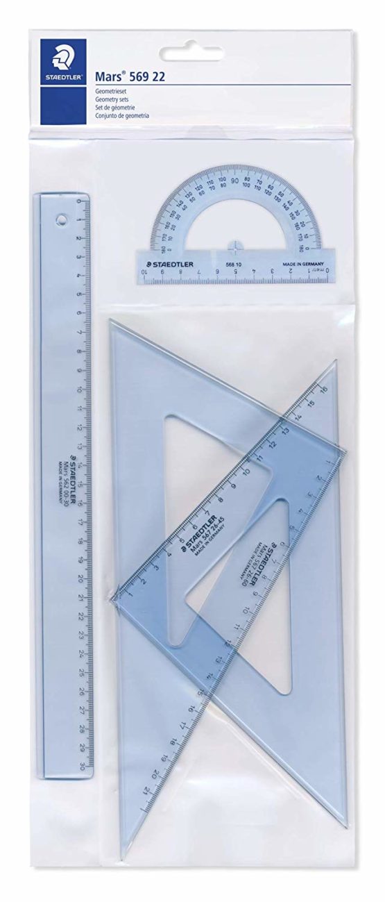 STAEDTLER Mars 569 22 Large Geometry Set (4 Pieces)