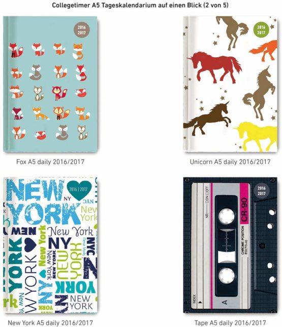 Alpha Edition collegetimer 170719 Daily School Diary for Year 2016/2017, A5 - Image 4