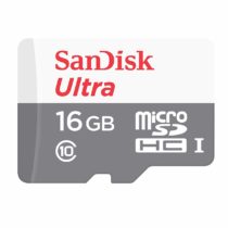 SanDisk 16 GB Ultra Android Class 10 MicroSDHC Memory Card , White