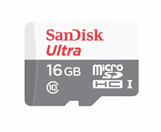 SanDisk 16 GB Ultra Android Class 10 MicroSDHC Memory Card , White