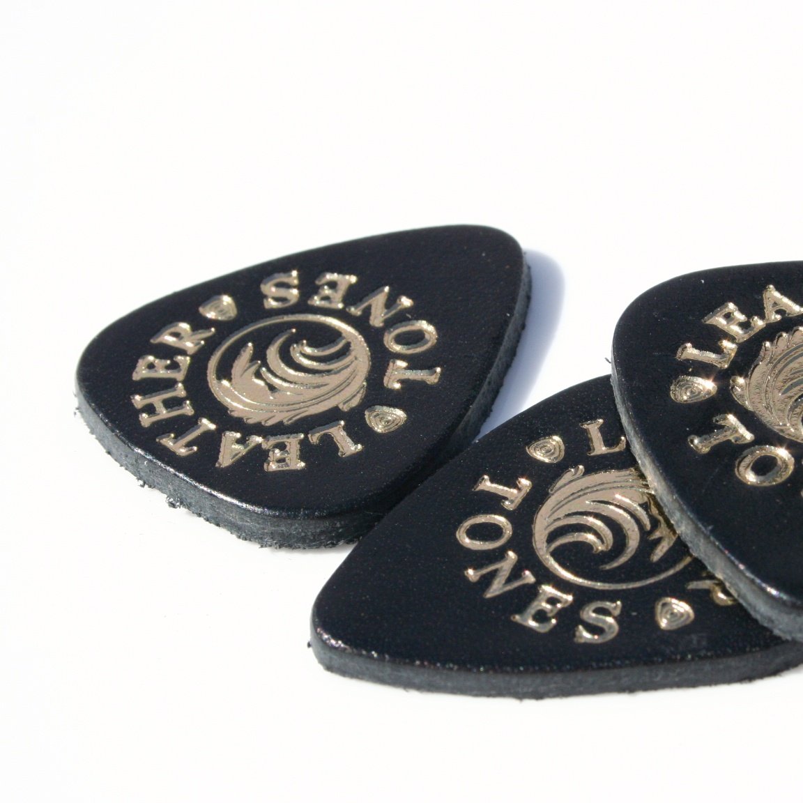 Leather Tones Black Leather (Pack of Four) - Image 2