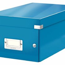 Leitz DVD Storage Box, Blue, Click and Store Range, 60420036