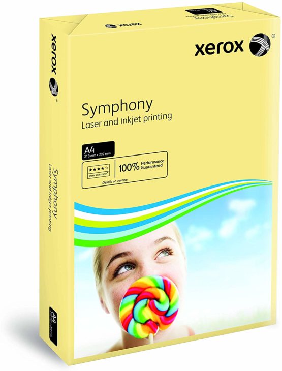 Xerox Symphony Coloured Paper Multifunctional Ream-Wrapped 80gsm A4 Ivory Ref 003R93964 [500 Sheets]