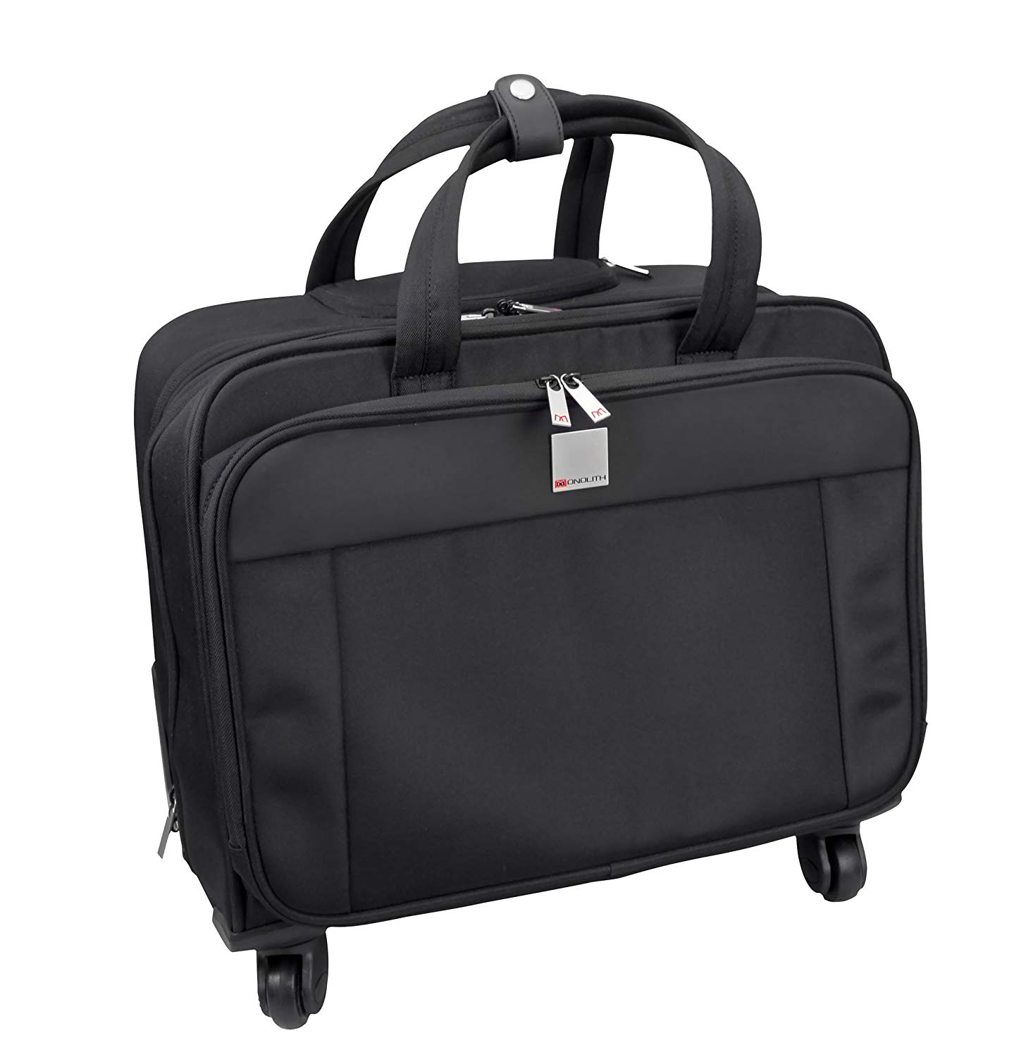 Monolith office solutions 41504MN Motion II 4 Wheel Laptop Trolley CASE, Black