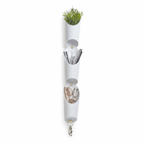 Umbra Wall Vessel, Plastic, White, Normal