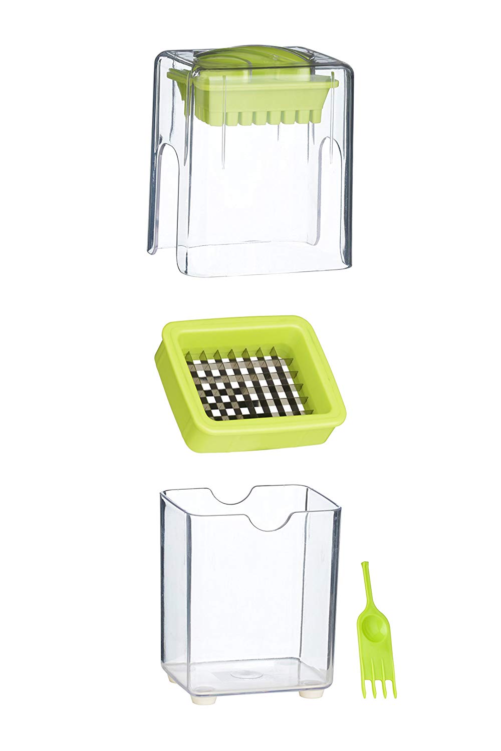 Premier Housewares Potato Chipper - Lime Green, H16 x W12 x D10cm - Image 2